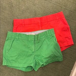 J. Crew Women's Chino Shorts Set of 2 Size 6